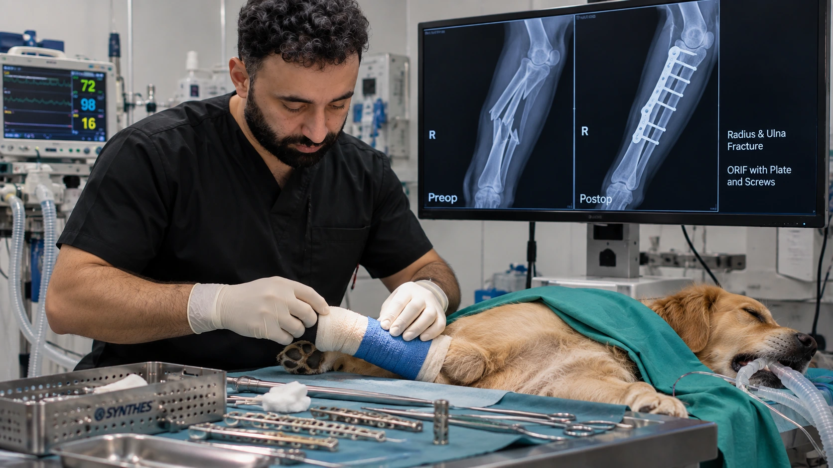 Radius ulna kırığı veteriner ortopedi vaka örneği
